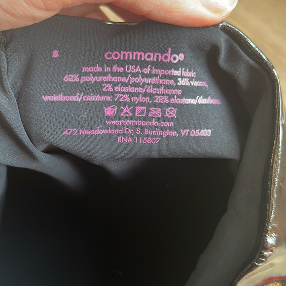 Faux Patent Leather Legging in Black | commando - Picture 8 of 8